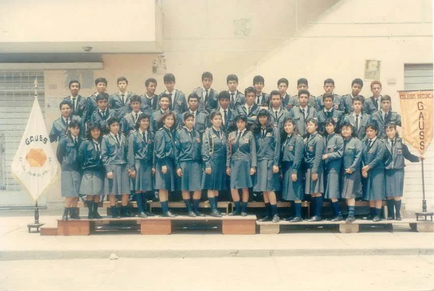 Fotografía de la promoción de 1989 del Colegio Gauss